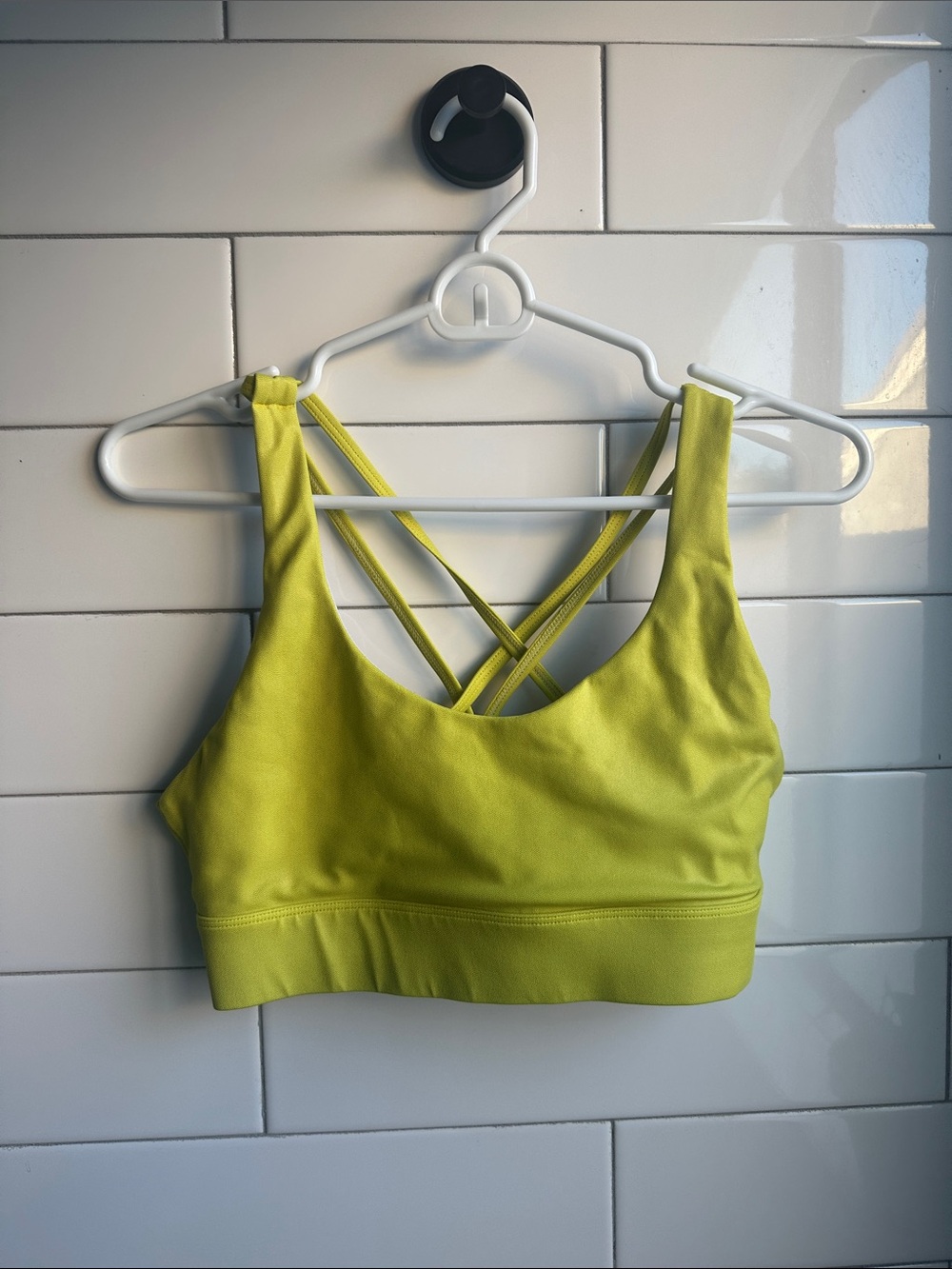 ZYIA Neon Yellow 🍋 Crisscross Back Sports Bra